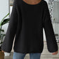 Round Neck Long Sleeve Sweater - Oh she Rose