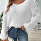 Round Neck Long Sleeve Sweater - Oh she Rose