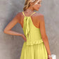 Ruffled Sleeveless Tiered Maxi Dress with Pockets - Oh she Rose