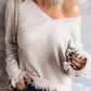 Seams and Dreams Fringe Sweater - Oh she Rose