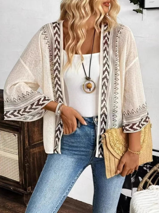 Sheerly Delightful Open Front Kimono - Oh she Rose
