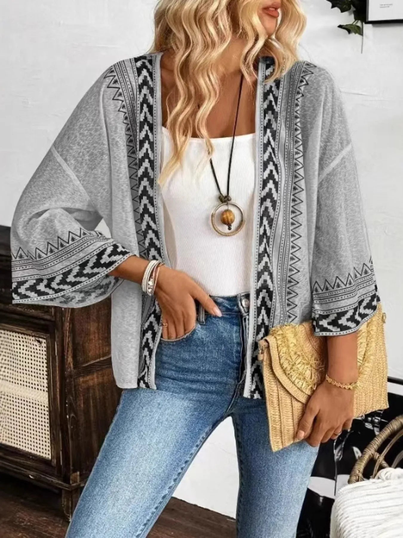Sheerly Delightful Open Front Kimono - Oh she Rose