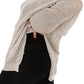 Side Slit Long Sleeve Knit Cover Up - Oh she Rose