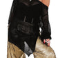 Side Slit Long Sleeve Knit Cover Up - Oh she Rose