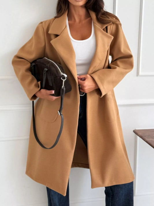 Single - Breasted Trench Coat - Oh she Rose