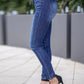 Skinny Fit Washed Jeans - Oh she Rose