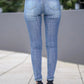 Skinny Fit Washed Jeans - Oh she Rose
