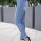 Skinny Fit Washed Jeans - Oh she Rose