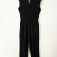Smocked Sleeveless V Neck Jumpsuit - Oh she Rose