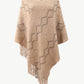 So Pearly Fringe Hem Poncho - Oh she Rose