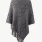 So Pearly Fringe Hem Poncho - Oh she Rose