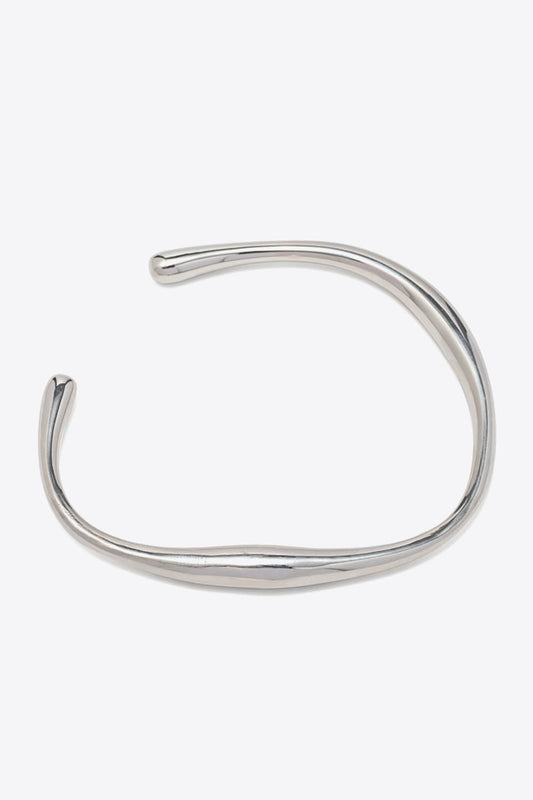Stainless Steel Open Bracelet - Oh she Rose
