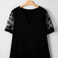 Sweet and Sassy Floral Mesh Top - Oh she Rose