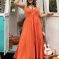 Tangerine Halter Neck Midi Dress - Oh she Rose