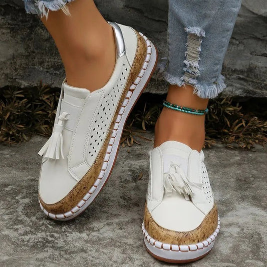 Tassel Round Toe Loafers - Oh she Rose