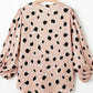 The Christy Animal Print V - Neck Blouse - Oh she Rose