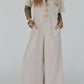 The 'Every Wear' Short Sleeve Wide Leg Jumpsuit - Oh she Rose