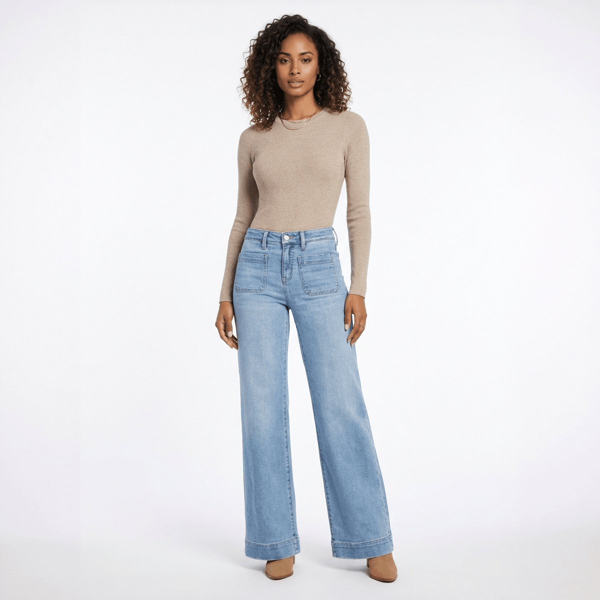 The Florence Wide - Leg Jean - Oh she Rose