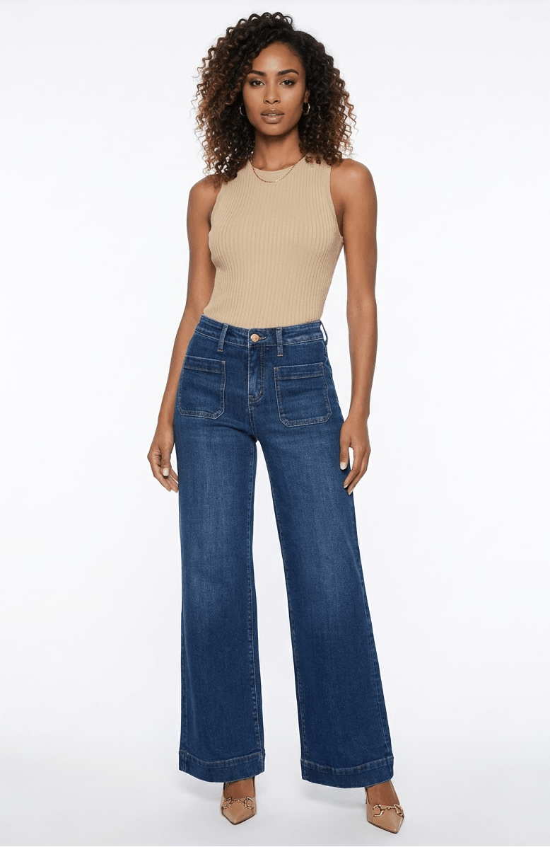 The Florence Wide - Leg Jean - Oh she Rose