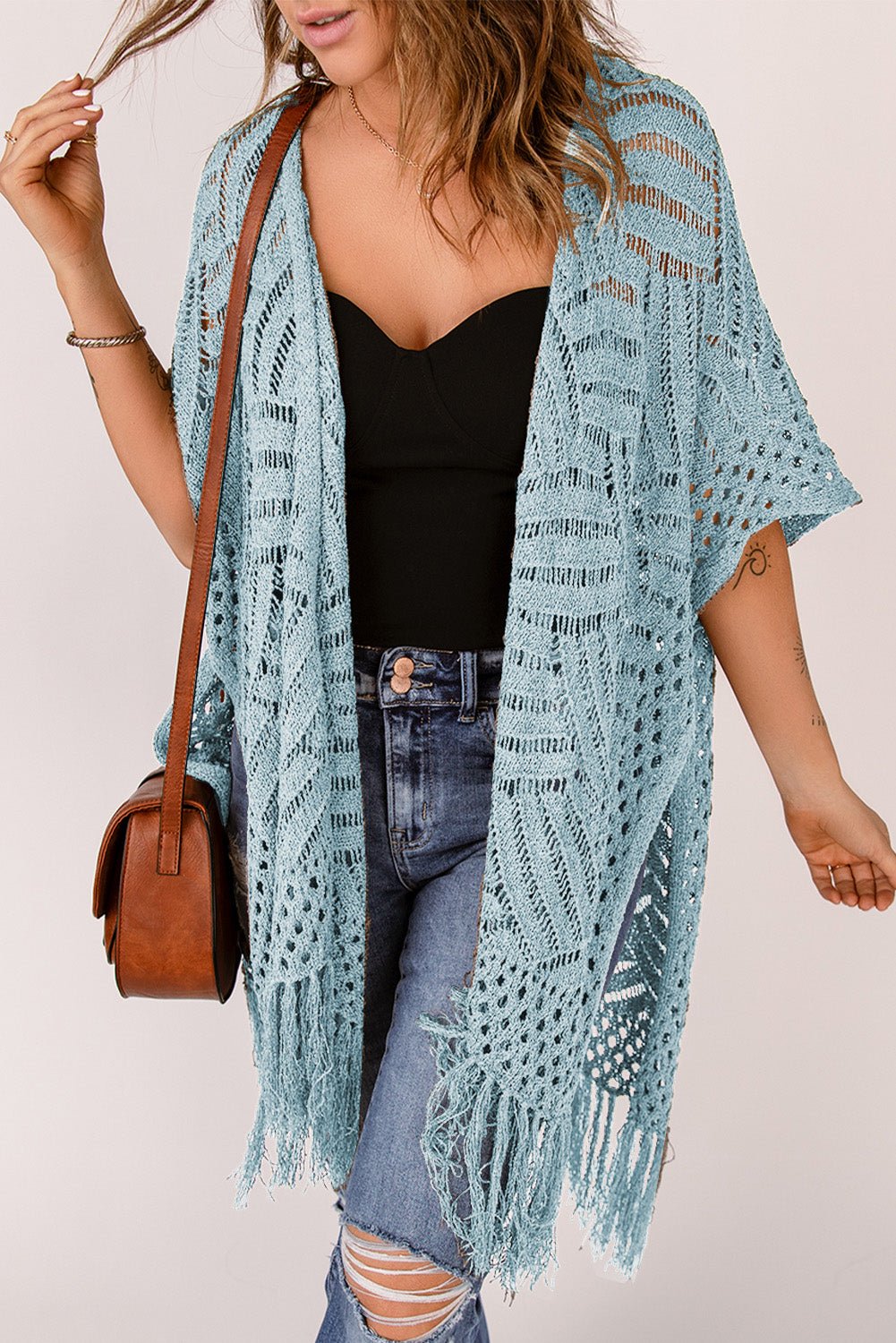 The Jackie Cardigan with Fringes - Oh she Rose