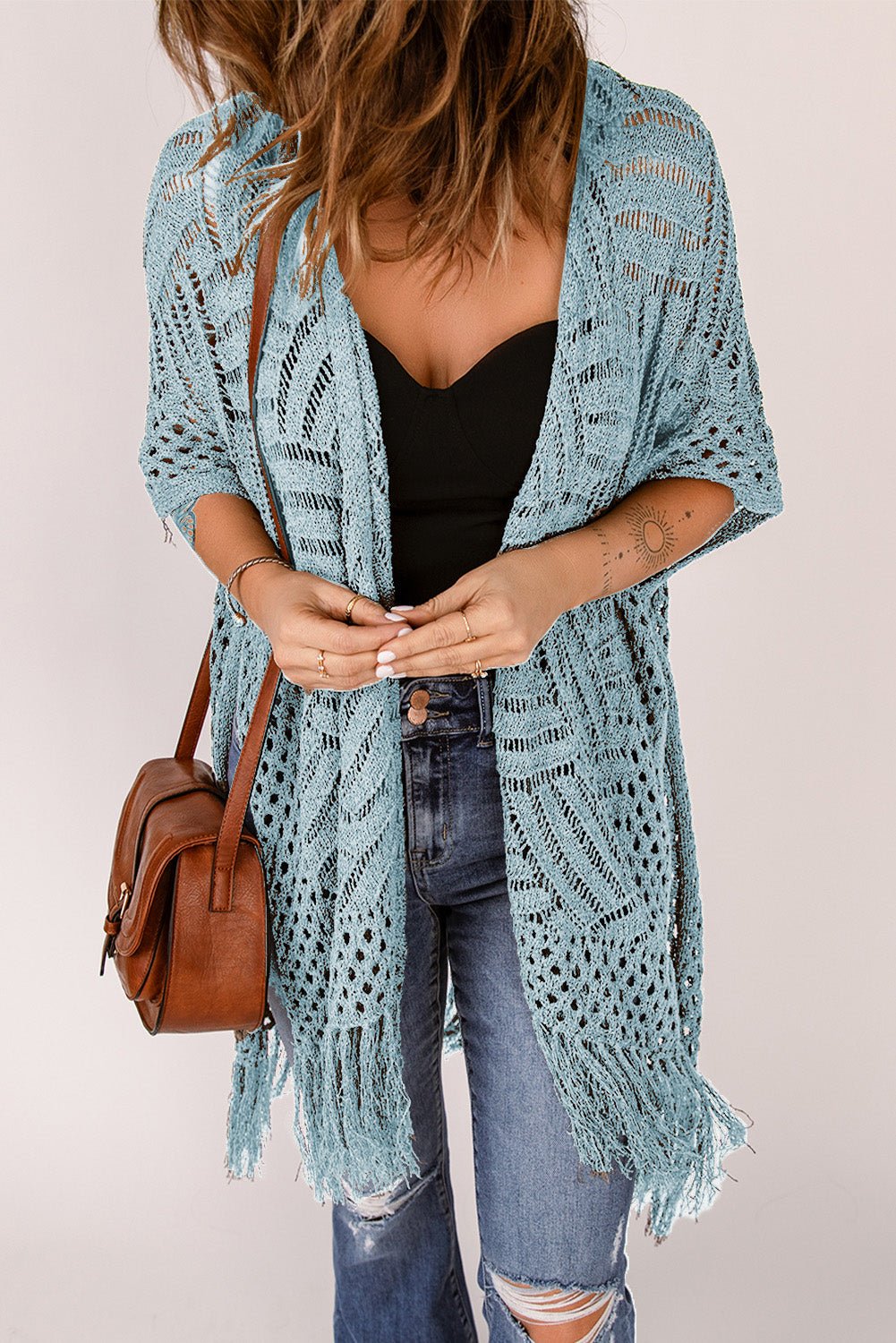 The Jackie Cardigan with Fringes - Oh she Rose