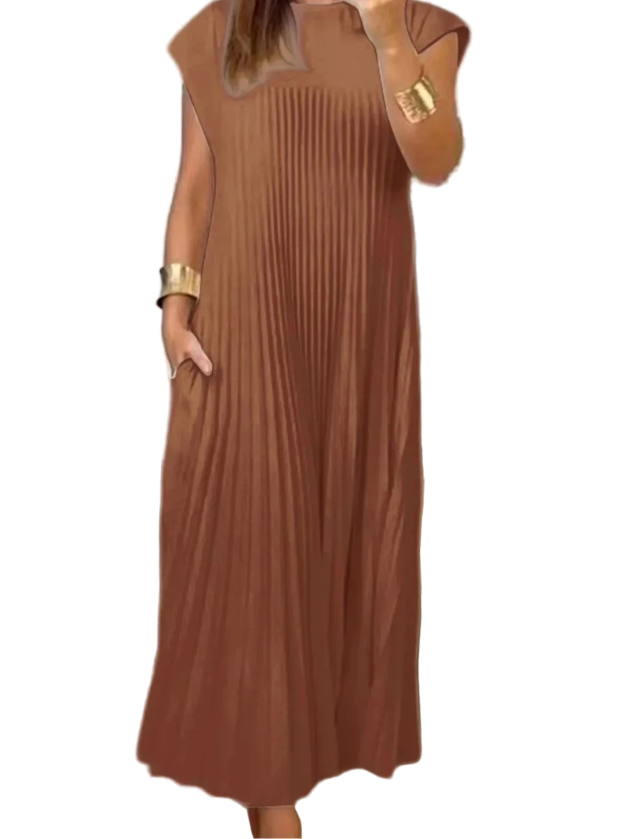 The Poise & Pleats Maxi - Oh she Rose