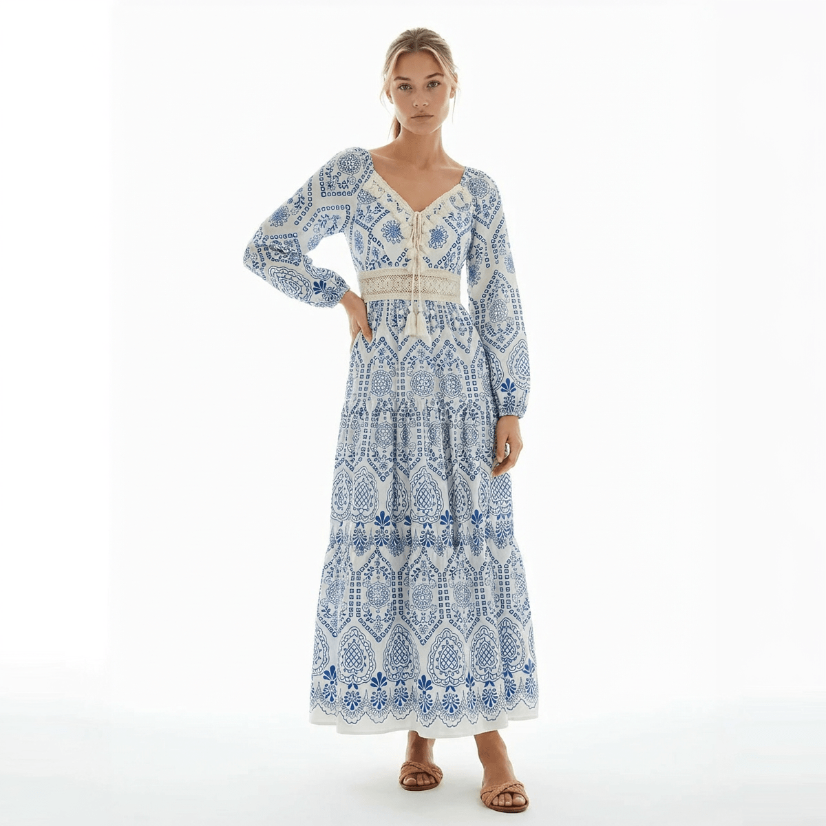 The Santorini Heirloom Maxi - Oh she Rose