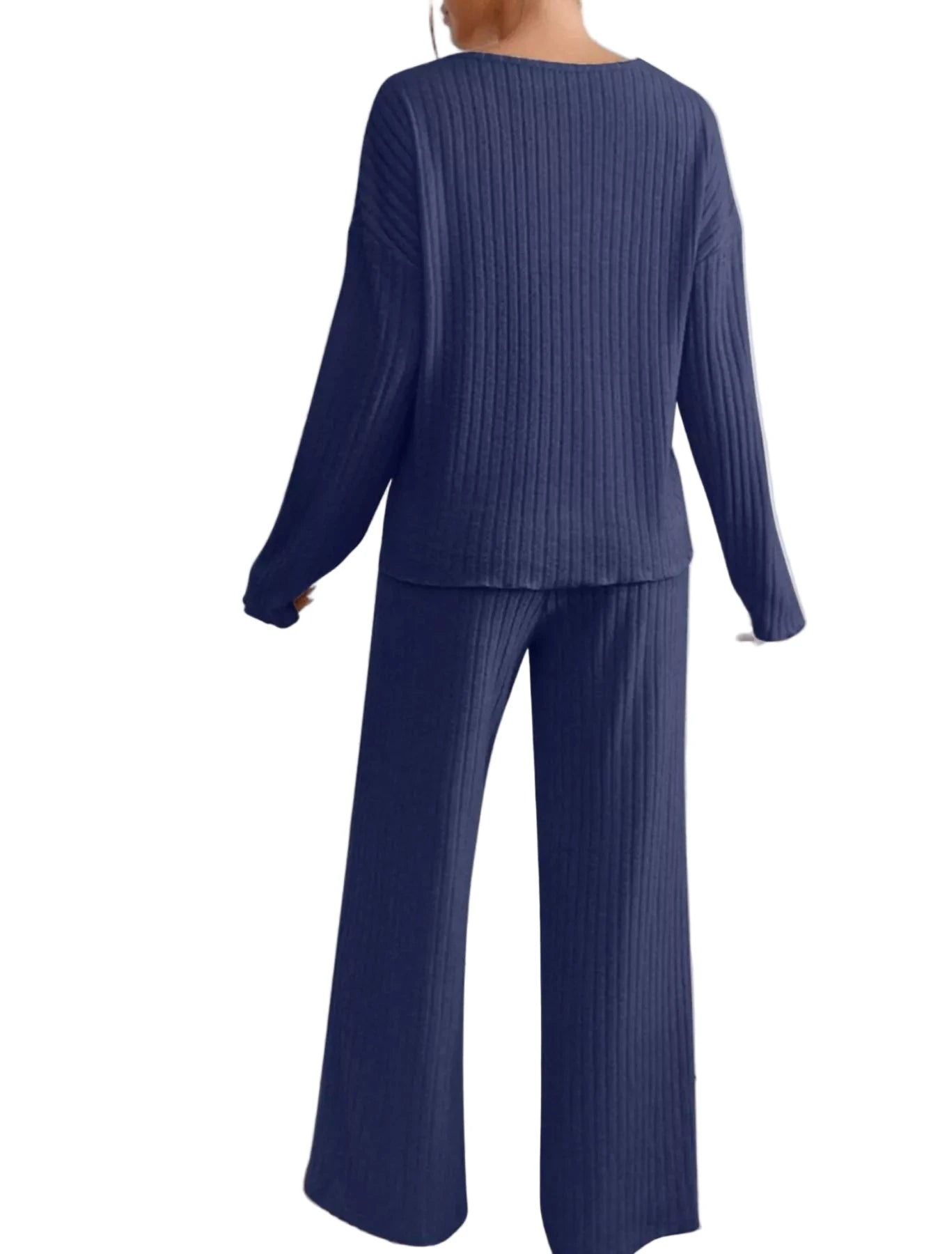 The Softline V - Neck Lounge Set - Oh she Rose