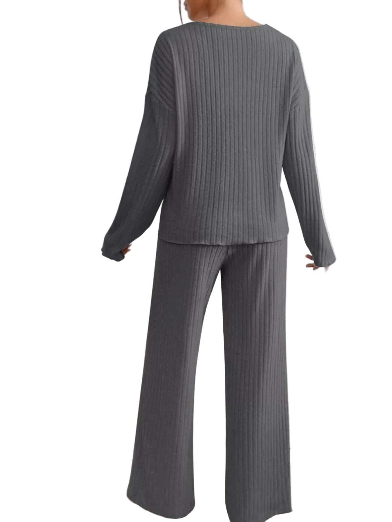 The Softline V - Neck Lounge Set - Oh she Rose