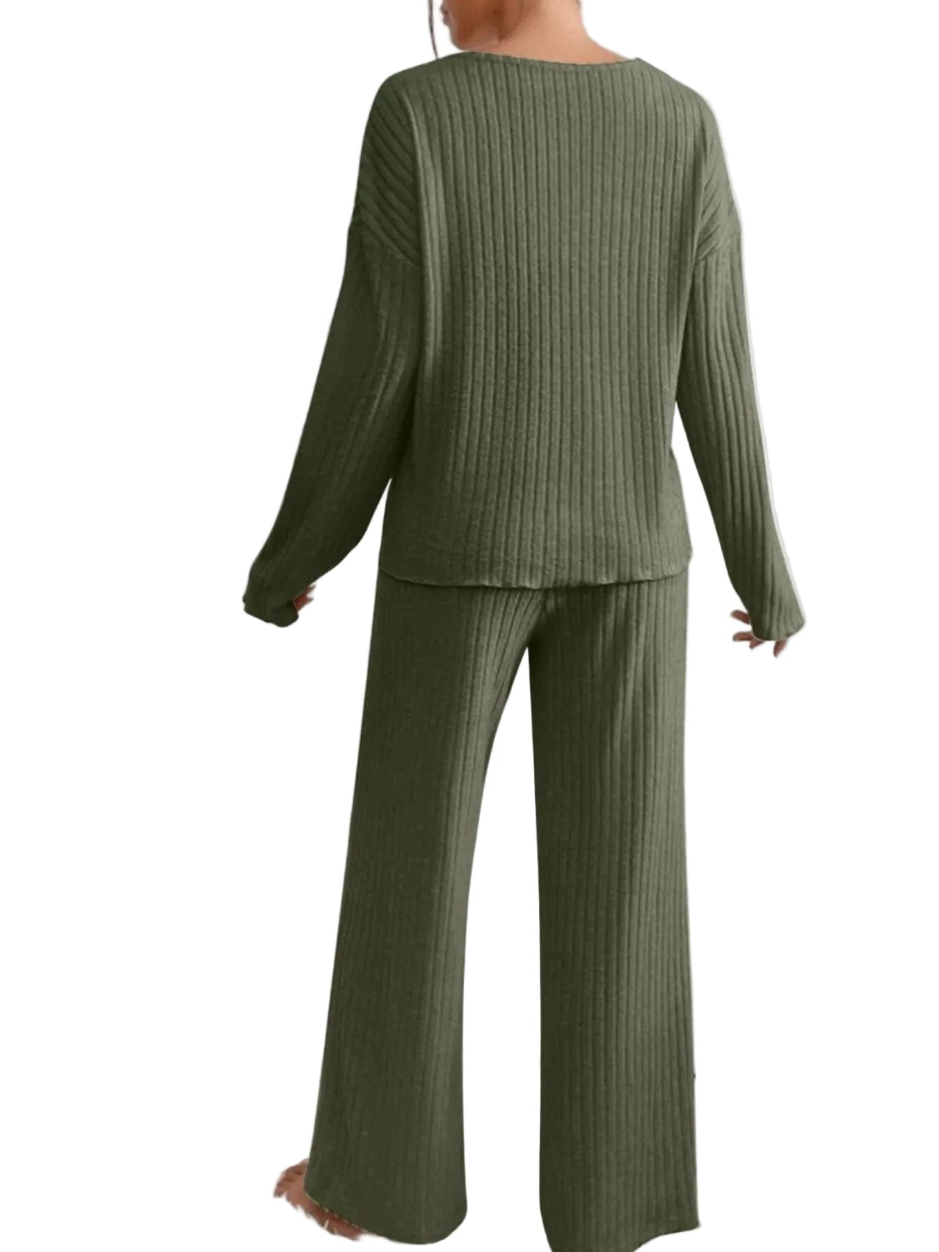 The Softline V - Neck Lounge Set - Oh she Rose
