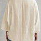 V - Neck Button Down Shirt - Oh she Rose