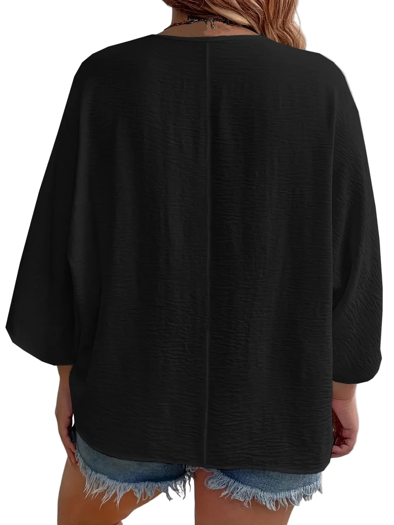 V - Neck Button Down Shirt - Oh she Rose