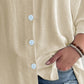 V - Neck Button Down Shirt - Oh she Rose