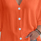 V - Neck Button Down Shirt - Oh she Rose