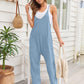 V - Neck Spaghetti Strap Jumpsuit - Oh she Rose