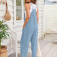 V - Neck Spaghetti Strap Jumpsuit - Oh she Rose