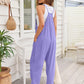 V - Neck Spaghetti Strap Jumpsuit - Oh she Rose
