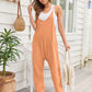 V - Neck Spaghetti Strap Jumpsuit - Oh she Rose