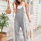 V - Neck Spaghetti Strap Jumpsuit - Oh she Rose