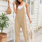 V - Neck Spaghetti Strap Jumpsuit - Oh she Rose