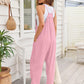 V - Neck Spaghetti Strap Jumpsuit - Oh she Rose