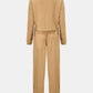 Waffle - Knit Round Neck Top and Pants Set - Oh she Rose