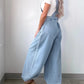 Wide Leg Denim Overalls - Oh she Rose