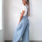 Wide Leg Denim Overalls - Oh she Rose