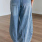 Wide Leg Drawstring Jeans - Oh she Rose