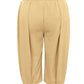 Wide Leg Pleated Cropped Pants - Oh she Rose