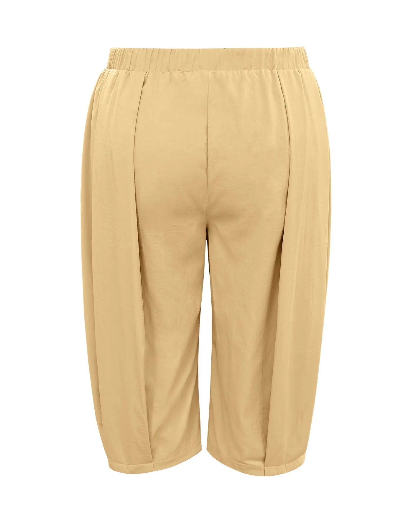 Wide Leg Pleated Cropped Pants - Oh she Rose