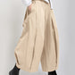 Wide Leg Pleated Cropped Pants - Oh she Rose