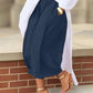 Wide Leg Pleated Cropped Pants - Oh she Rose