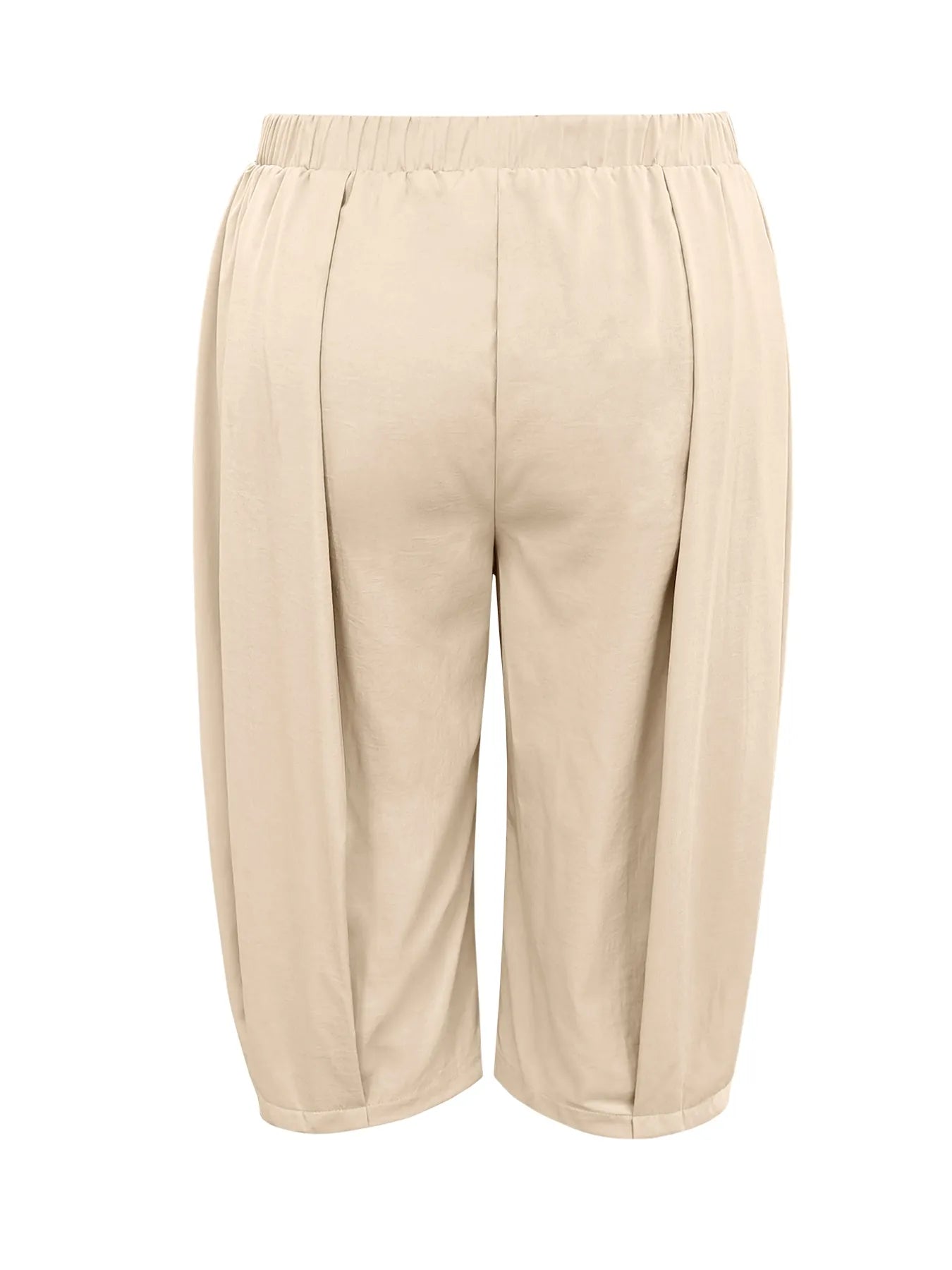 Wide Leg Pleated Cropped Pants - Oh she Rose